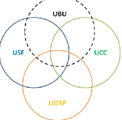 Figura 9 - Diagrama de intercooperação interna entre unidades do centro de saúde 