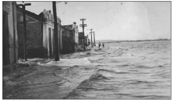 Foto 1 Enchente de 1979 no Rio São Francisco na cidade de Pirapora. Norte de Minas Gerais.