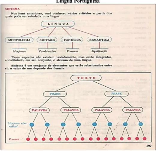 FIGURA 4 - A língua como sistema (continuação) -  Atividades de Comunicação em Língua Portuguesa