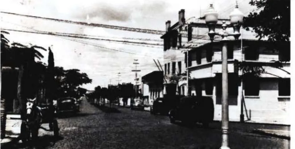 Figura 2 - Avenida João Pinheiro, em Uberlândia, nos anos de 1950. 