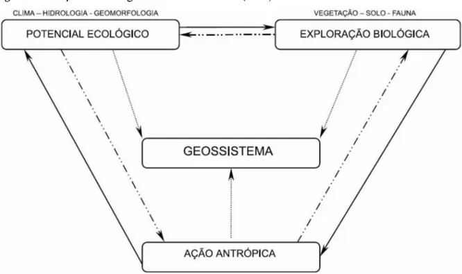 Figura 1. Esboço teórico do geossistema de Bertrand (1968).