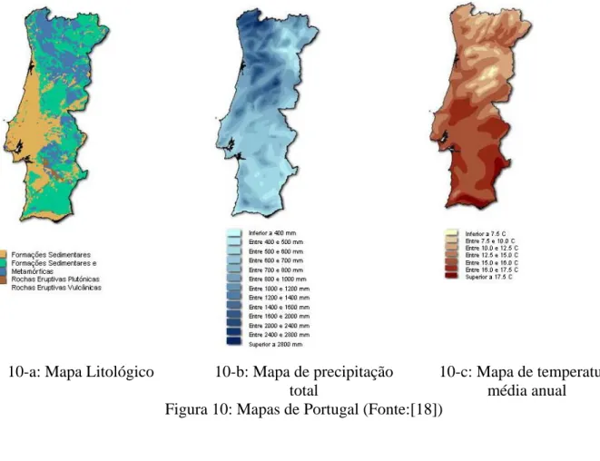 Figura 10: Mapas de Portugal (Fonte:[18]) 
