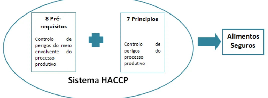 Figura 1.11 - Componentes de um sistema HACCP  (Fonte: Autoria própria, com base em informação ASAE, 2017)