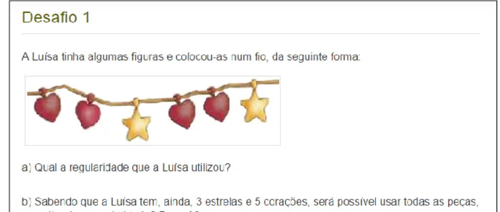 Figura 13: Desafio 1 do blogue de turma 