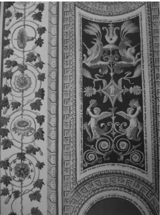 Figura n.º 4  – Detalhe de Prancha da “Série Loggias do Vaticano”, acervo Museu D. João VI/EBA/UFRJ