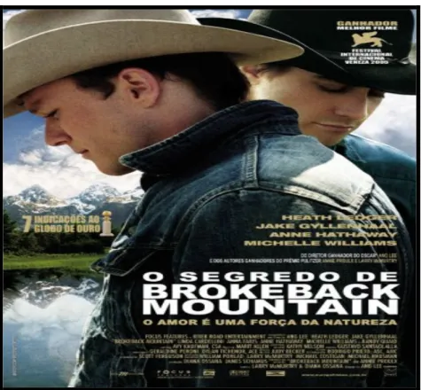 Figura 2 – Pôster de divulgação do filme O segredo de Brokeback Mountain (2005) 