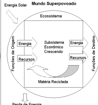 Figura 3 – Evolução do subsistema econômico no ecossistema 