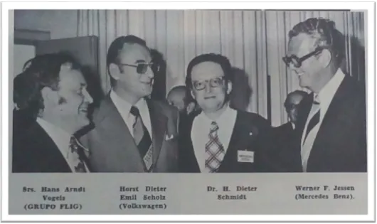 Foto 5. Participantes do almoço da Fundição Tupy, durante a visita de Geisel, 1975 