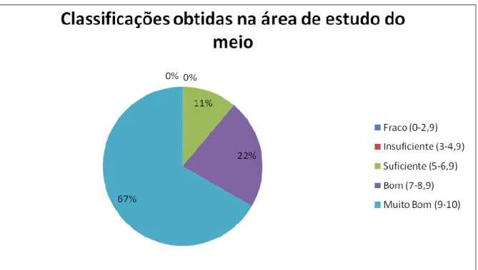   Fig. 5- Gráfico das classificações obtidas a estudo do meio 