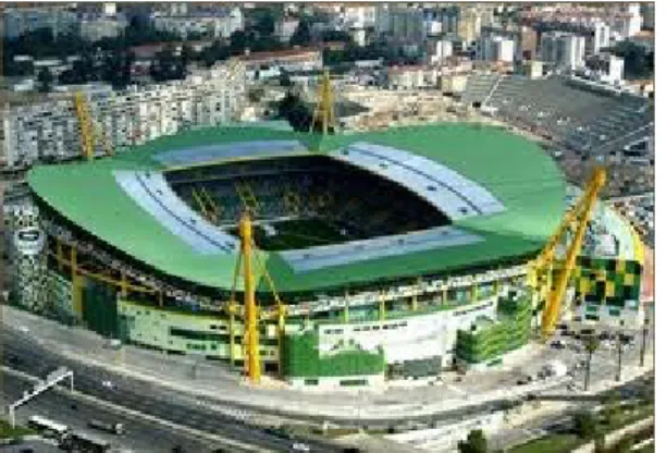 Figura 13 - Estádio Alvalade XXI (Lisboa)  Reparação e reforço – Principais obras realizadas: 