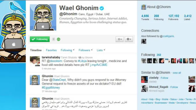 Ilustração 10  –  Perfil de Wael Ghonim  1