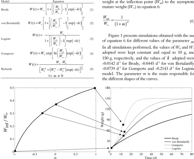 Table 2. Equations used to model the animal growth data. 