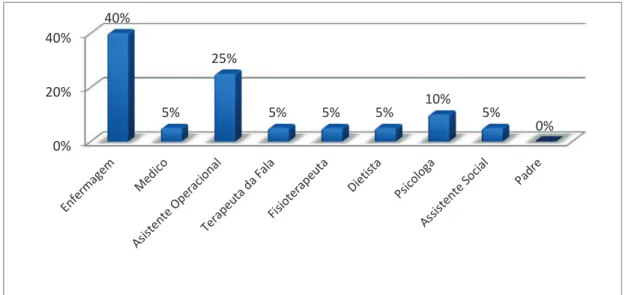 Figura 5. Distribuição dos formandos por categoria profissional 