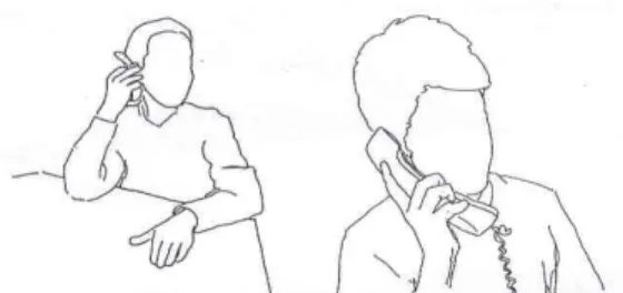 Figura 21 – Obs. da lateralização ocular Figura 22 – Obs. da lateralização auditiva
