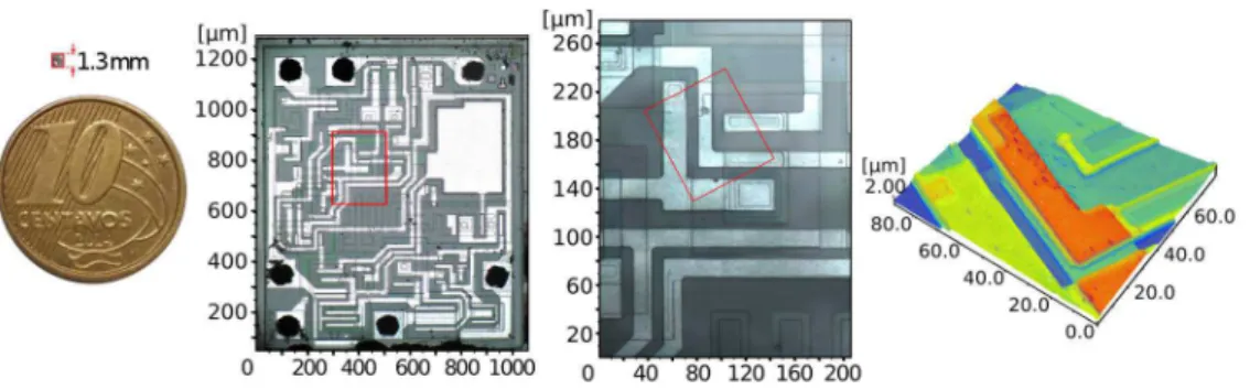 Figura 4.3: Ampliação do circuito eletrônico extraido do encapsulamento