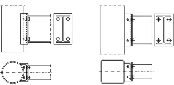 Table 1 Dimensions of the elements of the connection with fixed parameters 