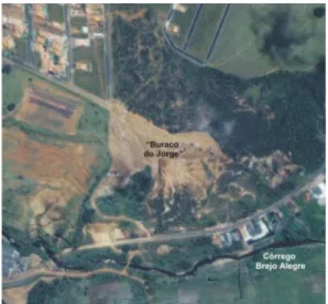 Figura 4.22 – Imagem de satélite – Buraco do Jorge  Fonte: Adaptado de PMA (2002)