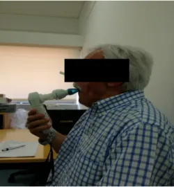 Figure 5- Initial position of the maximal inspiratory/expiratory  pressure. 