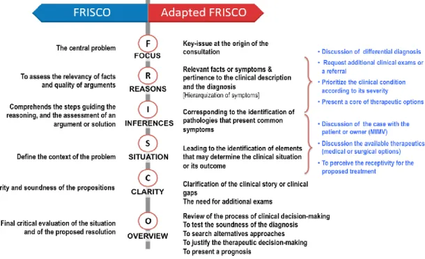 Figure 1. Schematic comparison of the original and adapted FRISCO guidelines. 