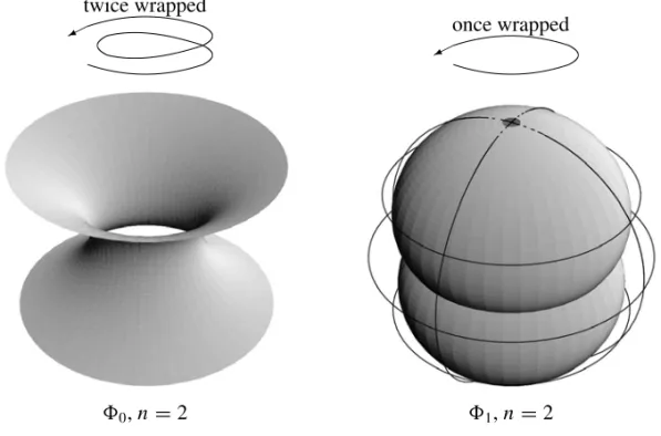 Fig. 2 – The surfaces  0 and  1 in (iii) of Remark 12.