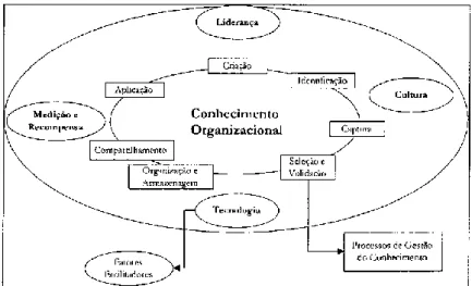 Figura 6: Modelo genérico de gestão do conhecimento  Fonte: Stollenwerk (2001:148) 