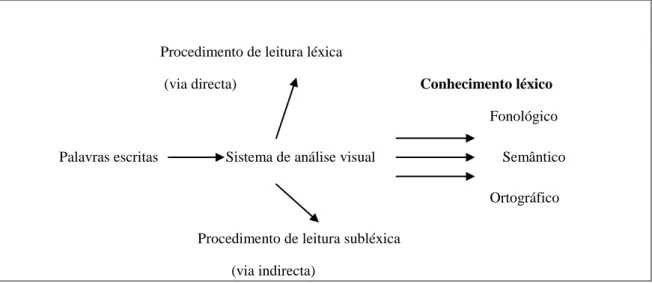 Figura 2- Modelo de leitura de palavras, Citoler (1996), referido por Cruz (2009) 