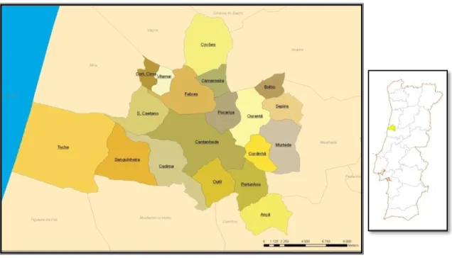 Figura 1 – Mapa do Concelho. 