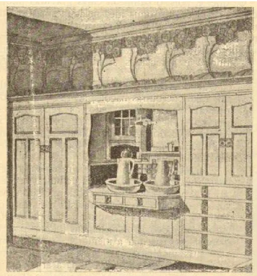Fig. 6- “Mobiliario allemão”, in A Construcção Moderna e as Artes do Metal. Anno XI, nº.346, 20 maio 1911,  p.80