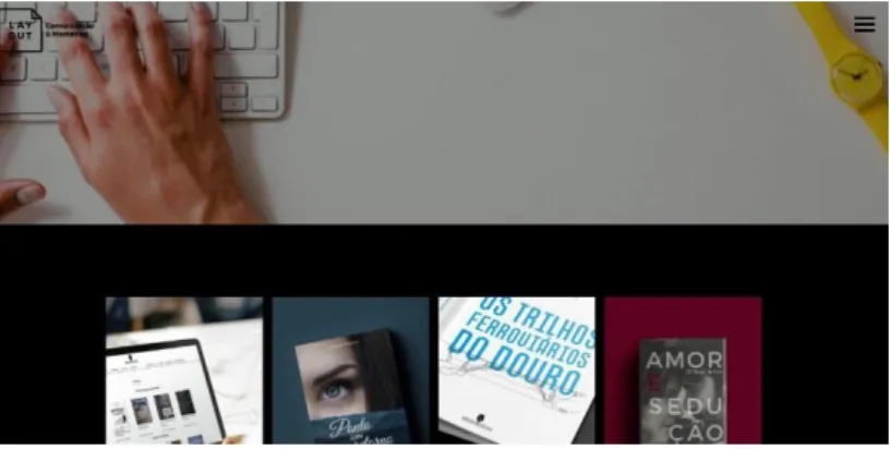 Figura 5 – Layout website em Outubro de 2017 