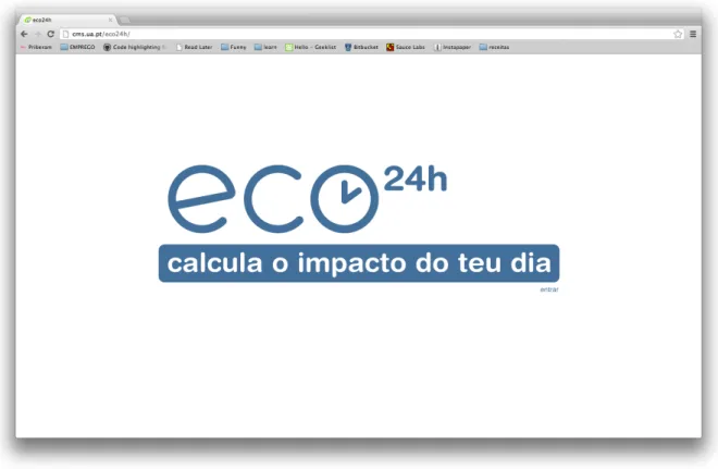 Figura 3 - Ecrã de Login da aplicação Eco24h
