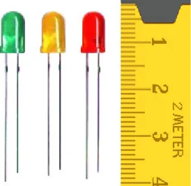 Figura 2.17 – Chanfro na lateral da base do LED que indica o terminal K. 