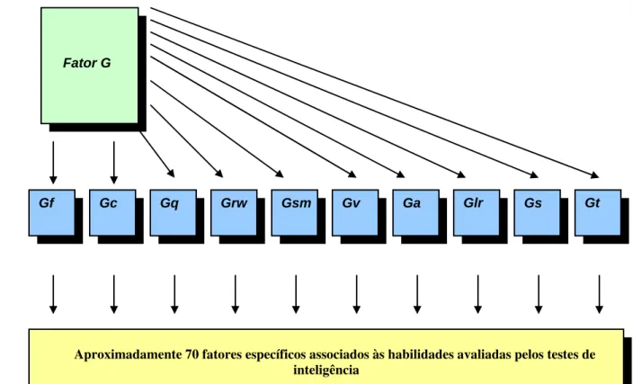 Figura 1. Estrutura Hierárquica das Habilidades Cognitivas 