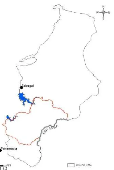 Figura 8: Mapa do Sitio Malcata (PTCON0004). 