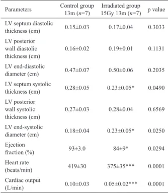 Fig. 2 -  Difference in expression of the pro-caspase-3 proteins in the LV.
