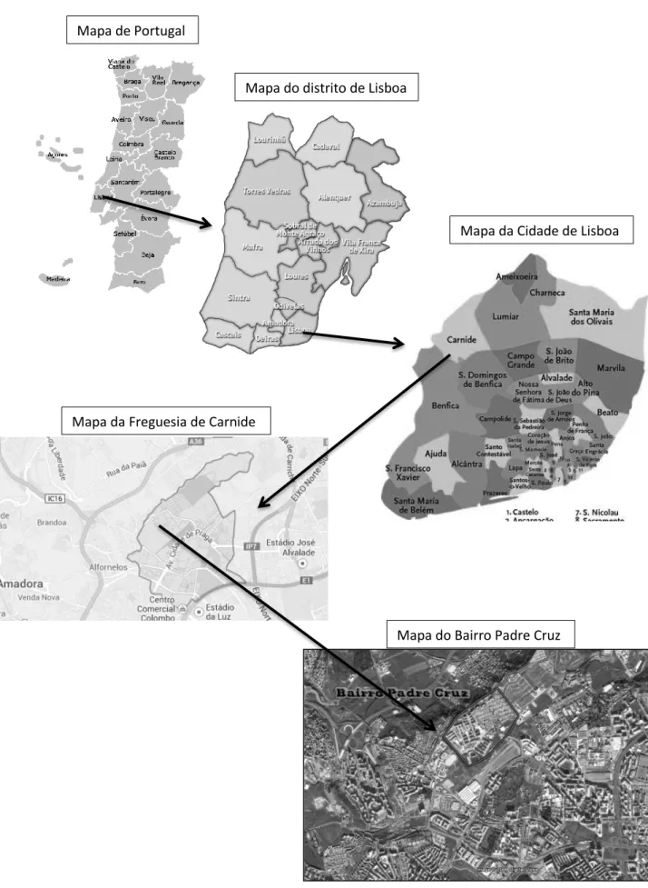 Mapa de Portugal 
