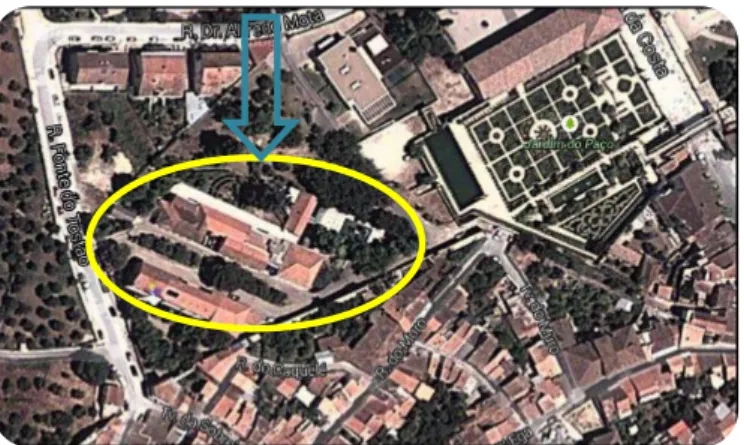 Figura  2  –  Imagem  via  satélite  do  Jardim  de  Infância  Dr. Alfredo Mota 
