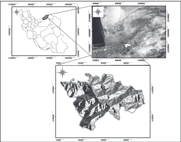 Figure 1 - Study site location in Golestan Province and Iran.