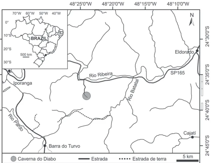 Figure 1 - Location map of the study area (Adapted from the work of Cordeiro (2013)).