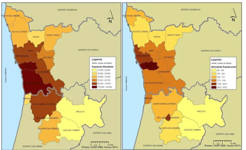 Figura 7.1. | População residente da Área Metropolitana do Porto     