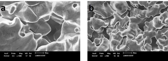 Table I shows the density of the sintered samples. 