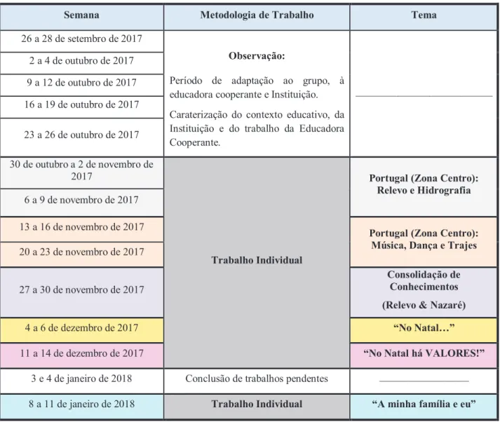 Tabela 1 - Funcionamento e Organização da PSEPE 