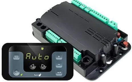 Figura 2.6 – Controlador Fumis ALPHA e interface para o utilizador [37]. 