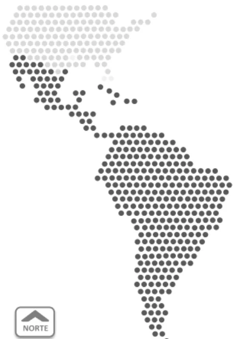 Fig. 1: Região da América Latina e o Caribe  2.1  Contexto 