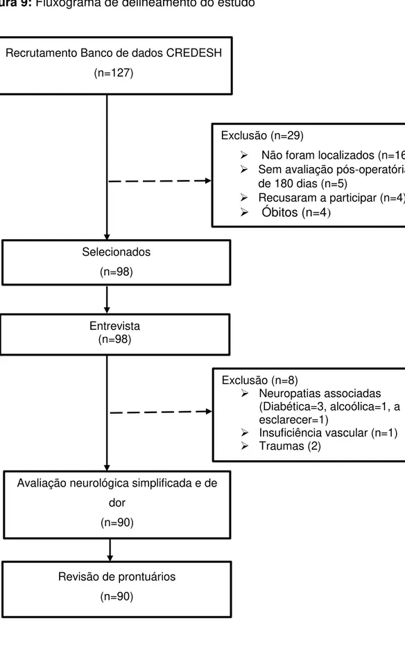 Figura 9: Fluxograma de delineamento do estudo 