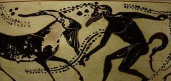 Figura  1:  Mitologia  grega  dando  conta,  por  parte  da  deusa  Atena,  da  entrega  e  dos  ensinamentos  de  cultivo  da  oliveira.
