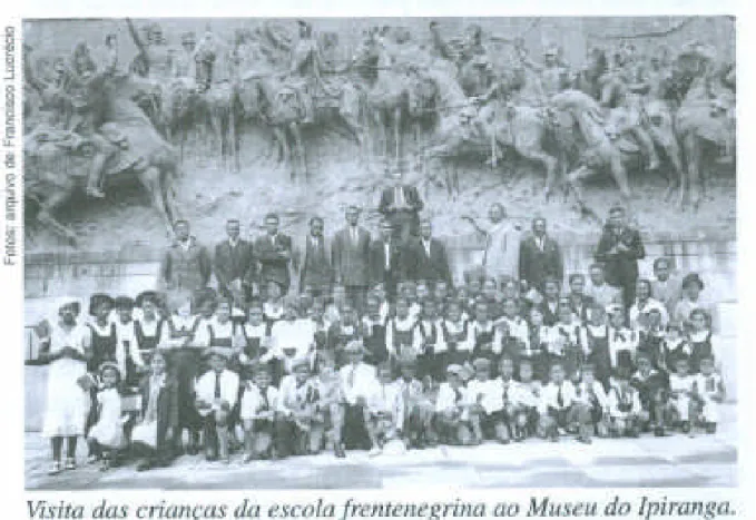 Figura 5 – Alunos, professores e membros da Frente Negra Brasileira em visita ao Museu do Ipiranga.