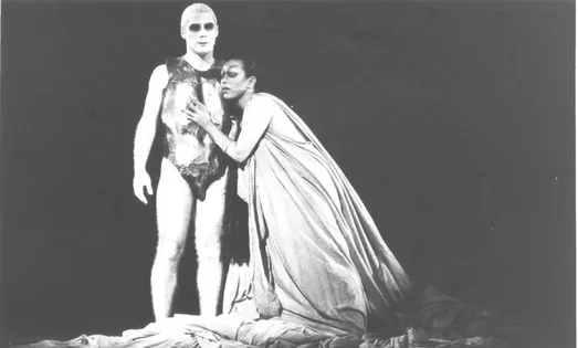 Figura 8: Cida Almeida e Leopoldo Pacheco em Medéia  –  O Dramatículo, texto e direção de Wagner Salazar