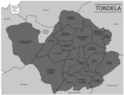 Mapa 1 – Tondela no território Nacional  