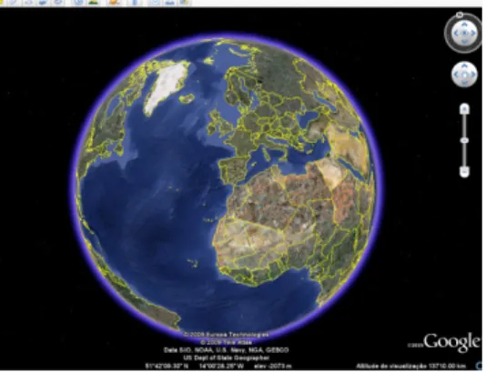 Figura 3.5 - A terra, vista no Google Earth.