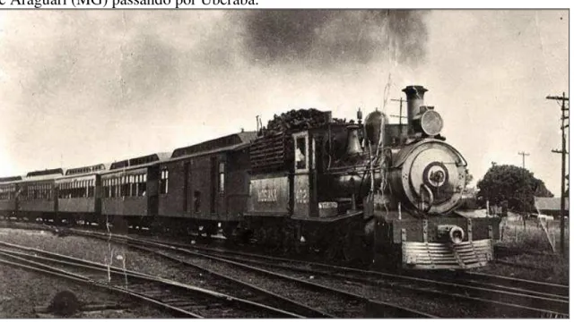 Figura 3.2 – Trem de Ferro da Companhia Mogiana que percorria o trajeto entre Jundiaí (SP)  e Araguari (MG) passando por Uberaba